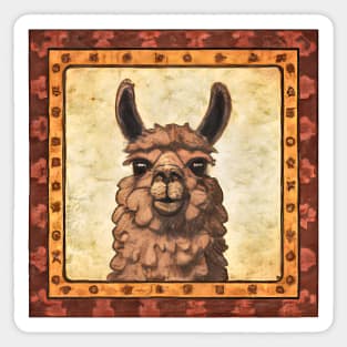 Ms. Llama Picture Day Sticker